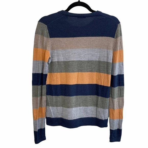 ATM Merino Wool Striped Multicolor Sweater S - Picture 10 of 12